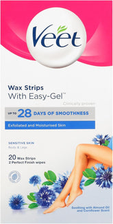 Veet Wax Strips for Sensitive Skin x 20