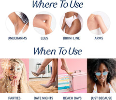VEET Sugar Wax Strips For Women's Body Hair Removal, Bikini Hair Removal Kit, Pubic, Dermatologically Tested For Body & Intimate Areas, 40ct Wax Strips with Shea Butter & 4ct Wipes (Pack of 2)